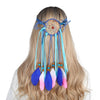 Bohemian Hippie Dream Catcher Peacock Feather Headband