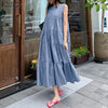 Summer Women Bohemian Sleeveless Ruffles Dress Elegant Sundress ZANZEA Solid Robe Femme Beach Tanks Dresses 5XL Kaftan Vestidos