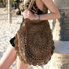 Bohemian Straw Bags for Women Circle Beach Handbags Summer Rattan Shoulder Bags Handmade Knitted Travel Big Totes Bag 2020 New