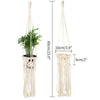 Nordic Hanging Basket Handmade Macrame Plant Hanger Woven Tapestry Hanging Planter Baskets Flower Pot Net Garden Balcony Decor