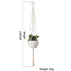 Macrame Wall Hanging Decoration Plant-Pot Net Basket Hanger Handmade Woven Pure Cotton Rope Beads Boho Tapestry Hanging Decor