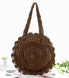 Bohemian Straw Bags for Women Circle Beach Handbags Summer Rattan Shoulder Bags Handmade Knitted Travel Big Totes Bag 2020 New