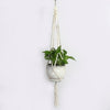 Macrame Wall Hanging Decoration Plant-Pot Net Basket Hanger Handmade Woven Pure Cotton Rope Beads Boho Tapestry Hanging Decor