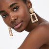 MANILAI Vintage Geometric Dangle Earrings Fashion Jewelry Women Rough Metal Drop Earring Big Alloy Statement Earings Punk