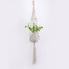 Macrame Wall Hanging Decoration Plant-Pot Net Basket Hanger Handmade Woven Pure Cotton Rope Beads Boho Tapestry Hanging Decor