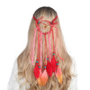 Bohemian Hippie Dream Catcher Peacock Feather Headband