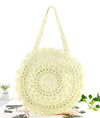 Bohemian Straw Bags for Women Circle Beach Handbags Summer Rattan Shoulder Bags Handmade Knitted Travel Big Totes Bag 2020 New