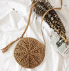 Bohemian Straw Bags for Women Circle Beach Handbags Summer Rattan Shoulder Bags Handmade Knitted Travel Big Totes Bag 2020 New