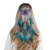 Bohemian Hippie Dream Catcher Peacock Feather Headband