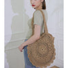 Bohemian Straw Bags for Women Circle Beach Handbags Summer Rattan Shoulder Bags Handmade Knitted Travel Big Totes Bag 2020 New