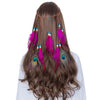 Bohemian Hippie Dream Catcher Peacock Feather Headband