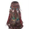 Bohemian Hippie Dream Catcher Peacock Feather Headband