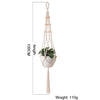 Macrame Wall Hanging Decoration Plant-Pot Net Basket Hanger Handmade Woven Pure Cotton Rope Beads Boho Tapestry Hanging Decor