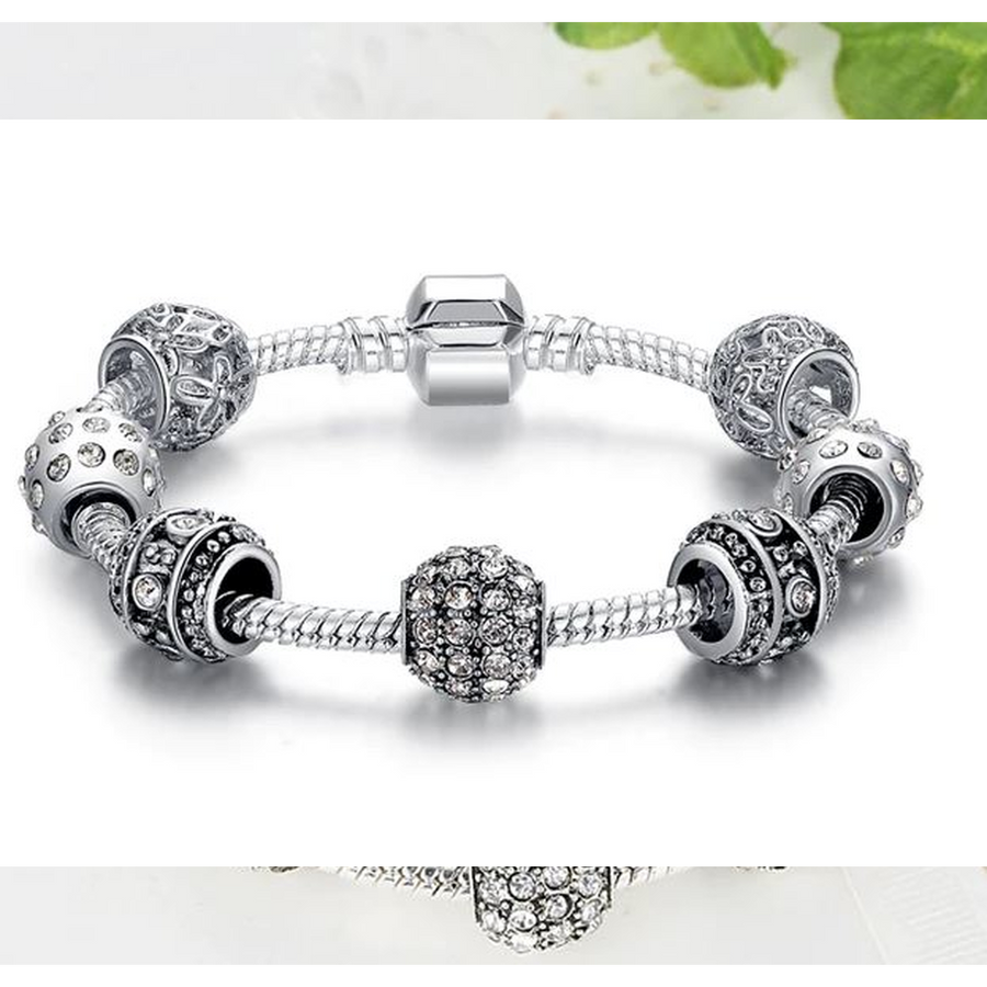 Elegant Crystal Charm Bracelet (Ships from USA)