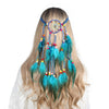 Bohemian Hippie Dream Catcher Peacock Feather Headband