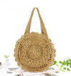 Bohemian Straw Bags for Women Circle Beach Handbags Summer Rattan Shoulder Bags Handmade Knitted Travel Big Totes Bag 2020 New