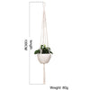 Macrame Wall Hanging Decoration Plant-Pot Net Basket Hanger Handmade Woven Pure Cotton Rope Beads Boho Tapestry Hanging Decor