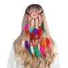 Bohemian Hippie Dream Catcher Peacock Feather Headband