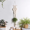 Macrame Plant Hanger Indoor Hanging Planter Basket with Wood leaf Decoration Flower Pot Holder Tassels for Boho Indoor Outdoor