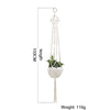 Macrame Wall Hanging Decoration Plant-Pot Net Basket Hanger Handmade Woven Pure Cotton Rope Beads Boho Tapestry Hanging Decor