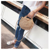 Bohemian Straw Bags for Women Circle Beach Handbags Summer Rattan Shoulder Bags Handmade Knitted Travel Big Totes Bag 2020 New