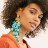 Bohemian Multiple Tassels Long Drop Hyperlobe Earring