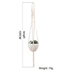 Macrame Wall Hanging Decoration Plant-Pot Net Basket Hanger Handmade Woven Pure Cotton Rope Beads Boho Tapestry Hanging Decor