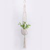 Macrame Wall Hanging Decoration Plant-Pot Net Basket Hanger Handmade Woven Pure Cotton Rope Beads Boho Tapestry Hanging Decor