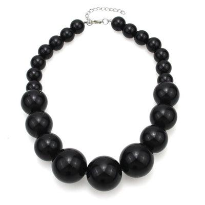 MANILAI Imitation Pearl Choker Necklace For Women Big Beads Statement Necklace Jewelry Bride Party Fashion Beaded Accessories