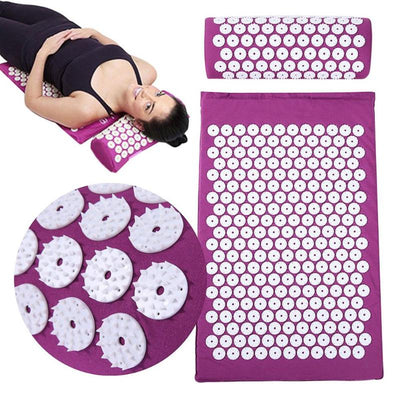 Acupuncture Massager Mat with Pillow