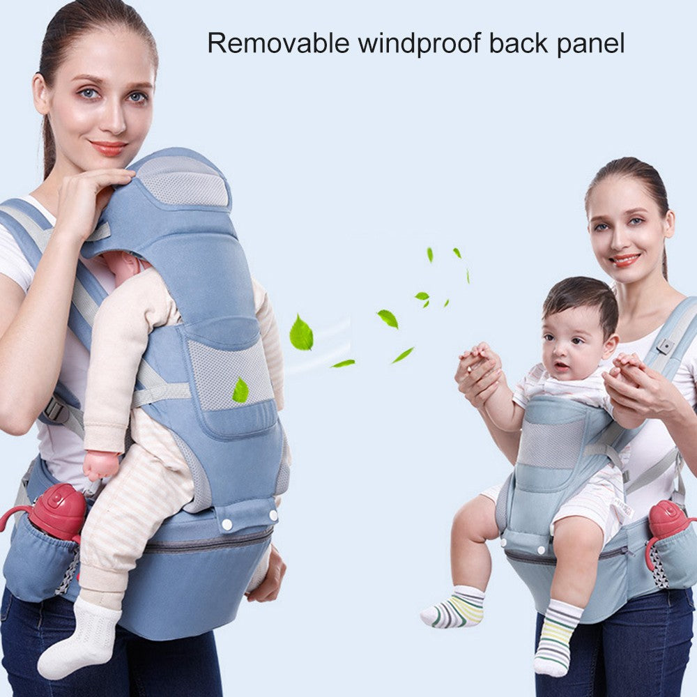 Easy Convenient Ergonomic All-In-1 15 Positions Kangaroo Baby Sling Carrier for Travel (0-48 Months)