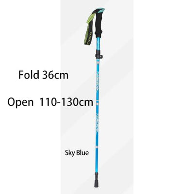 Outdoor Fold Trekking Poles Walking Stick