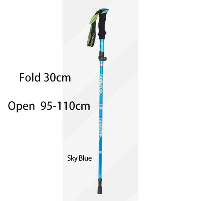 Outdoor Fold Trekking Poles Walking Stick