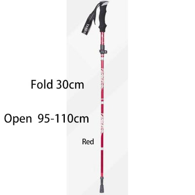 Outdoor Fold Trekking Poles Walking Stick