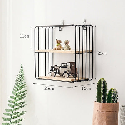 New Wooden Gold Storage Racks Hanging Decor