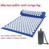 Acupuncture Massager Mat with Pillow