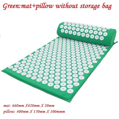 Acupuncture Massager Mat with Pillow