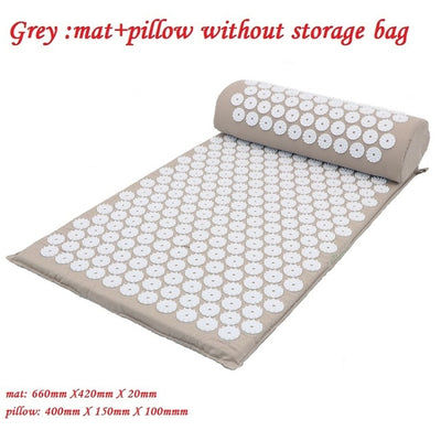 Acupuncture Massager Mat with Pillow